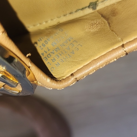 Tory Burch Tan Tory Benton 2 Quilted Ballet Flats in Nappa Leather Size 7.5 - Picture 11 of 13